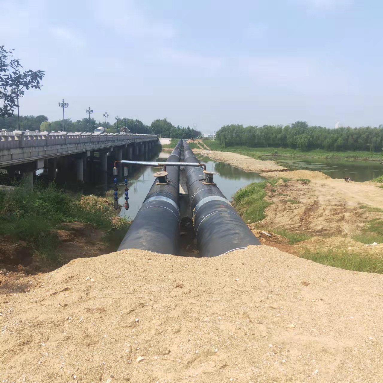 浙江西气东输管道施工输油管道清洗